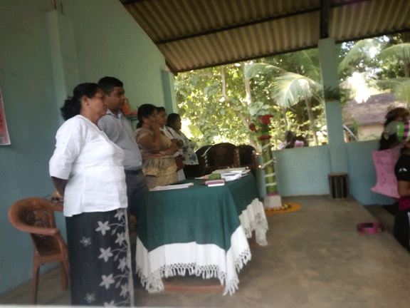 Opening of electricity of Hurulu Nikawewa Friendly Women's Society Building....